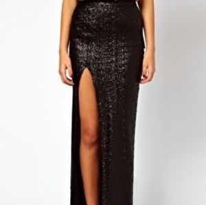 Asos Sequin Maxi Skirt